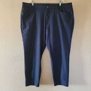 Lululemon ABC Classic Fit Trousers Men 40x26 Blue Chino Pants Warpstreme M5AQQS